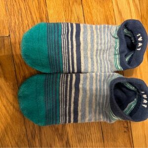 Striped Blue and Green Socks